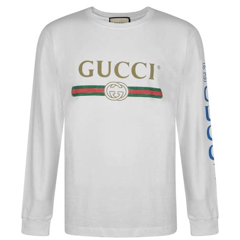 gucci long sleeve t shirt replica|Gucci shirt authentic.